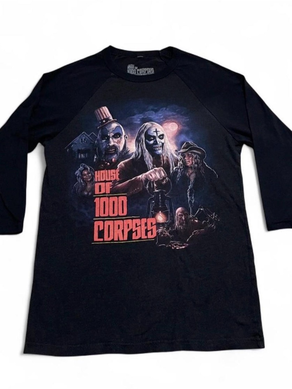 Fright Rags House of 1000 Corpses 3/4 Raglan Shirt SM First Print 2017 Rare